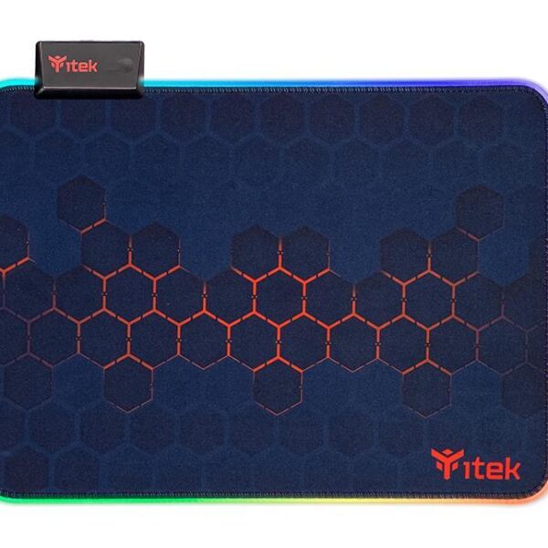 MOUSE PAD GAMING RGB E1 L - RGB 12 MODALITA' - NERO/ROSSO (ITMPE1RGBL)