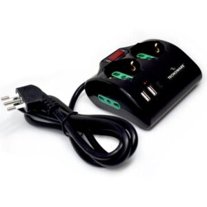 MULTIPRESA POWER CLEANER 4: INGRESSO ITALIA - 2 USCITE ITALIA/SCHUKO - 2 USCITE ITALIA 10/16A - PORTE USB - TOGETHER ON (FMP4IIGUSB)