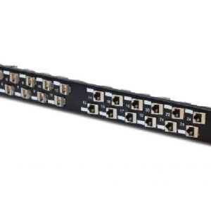 PANNELLO PATCH 24 PORTE MODULARE VUOTO PER RACK 19" BLACK (AR-PP24M)
