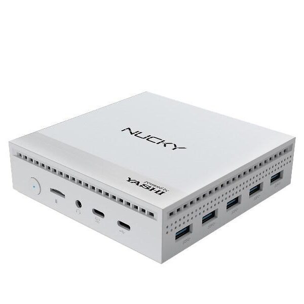PC BAREBONE NUC NUCKY-2 INTEL QUAD CORE N100 RAM 8GB SSD 256GB WINDOWS 11 PRO BIANCO (NY290)