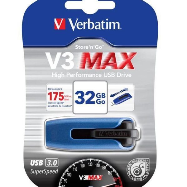 PEN DRIVE 32 GB V3 MAX STORE'N'GO USB3.0 (49806) BLU