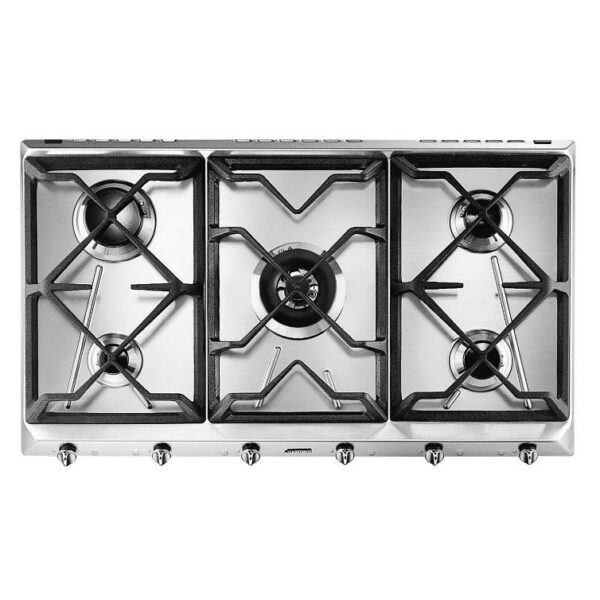 PIANO COTTURA A GAS 90CM - COMANDI FRONTALI - INOX (SRV596GH5)