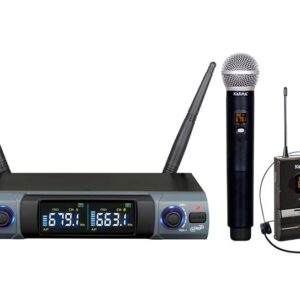 RADIOMICROFONO DOPPIO PALMARE ARCHETTO (SET 8302PL)