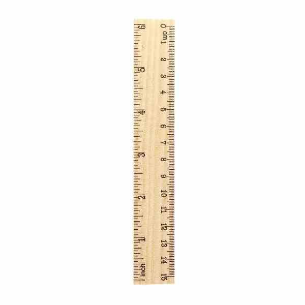 RIGHELLO RIGA IN LEGNO 15CM (01390025)