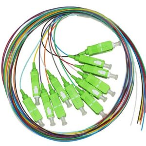 SET 12 CAVI PIGTAIL FIBRA OTTICA COLORATI CONNETTORI SC APC SINGLEMODE MT.2 (LKSC12APC)