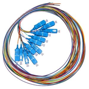 SET 12 CAVI PIGTAIL FIBRA OTTICA COLORATI CONNETTORI SC SINGLEMODE SIMPLEX MT 2 (LKSC12PTS)