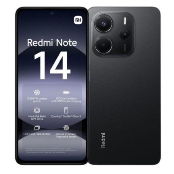 SMARTPHONE REDMI 14 - 6+128GB MIDNIGHT BLACK NERO 4G DUAL SIM