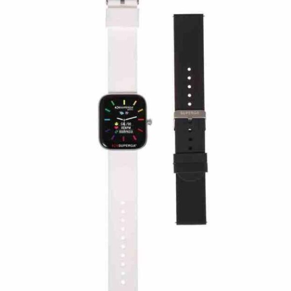 SMARTWATCH SWT-STC002 + CINTURINO UNIKO SILICONE BIANCO O NERO