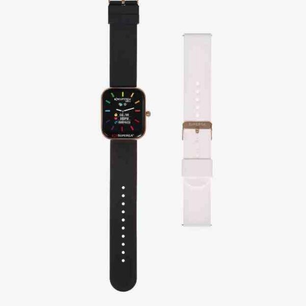 SMARTWATCH SWT-STC003 GOLD DORATO + CINTURINO UNIKO SILICONE NERO O BIANCO