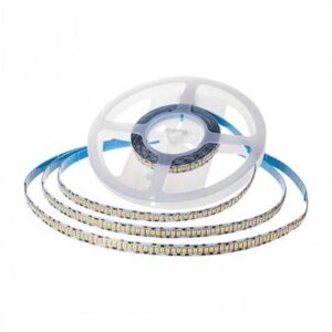 STRISCIA LED VT-2835 140LM/W 24V STRIP 5MT 12W/MT BIANCO FREDDO 6400K IP20 (212598)