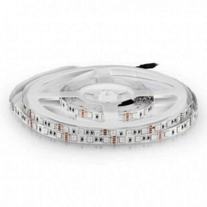 STRISCIA LED VT-5050 60LED/MT 12V STRIP 5MT 10.8W/MT RGB IP20 (212120)