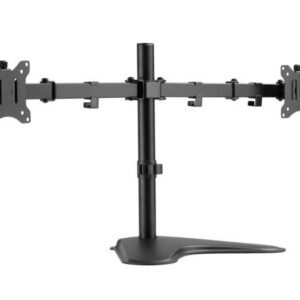 SUPPORTO DA TAVOLO ECONOMICO PER DOPPIO MONITOR DA 17"-32" (650123)