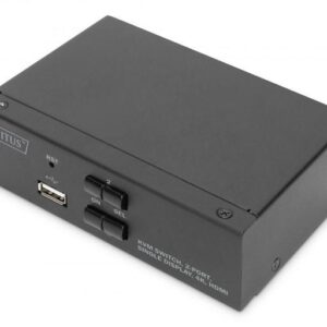 SWITCH KVM 2 PC CON PORTE 2 HDMI E USB (DS-12870)