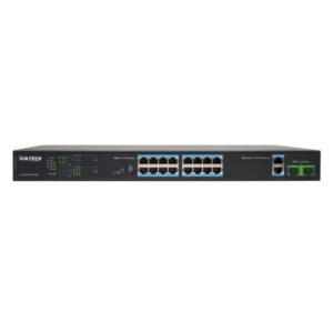 SWITCH POE+ (UNMANAGED) 16 PORTE 10/100 FE + 2 PORTE UPLINK 10/100/1000 GE + 2 PORTE SFP 1000 MBPS (VS-POE2164GE-200W)