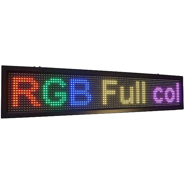TABELLA CARTELLO LED PROGRAMMABILE RGB COLORE FULL ZONE 100X20 (X100RGB)