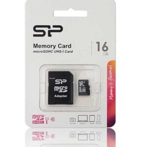 TRANS FLASH 16 GB UHS-I CLASS 10 CON ADATTATORE (SP016GBSTH010V10SP)