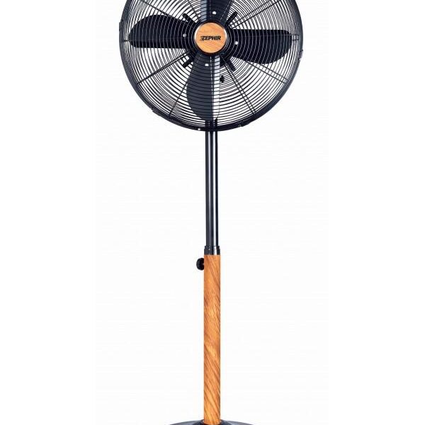 VENTILATORE A PIANTANA PL41LE A PALE OSCILLANTE 40 CM. EFFETTO LEGNO