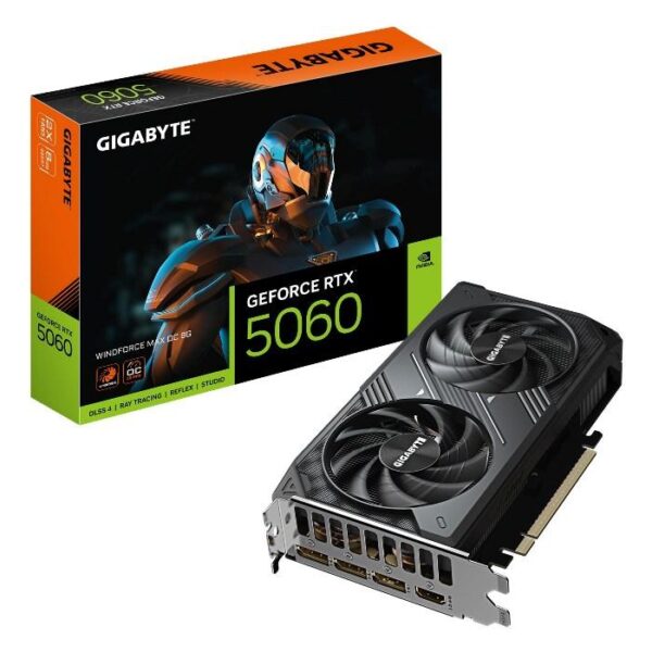 VERSIONE BULK SCHEDA VIDEO GAMING GEFORCE RTX 5060 WINDFORCE MAX OC 8GB (GV-N5060WF2MAX OC-8GD)